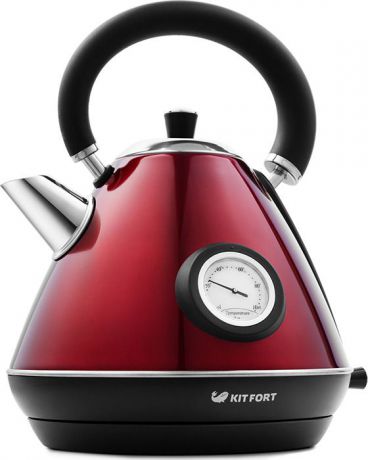 Электрический чайник Kitfort, КТ-644-3, красный
