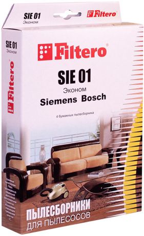 Пылесборник Filtero SIE 01 (4) Эконом
