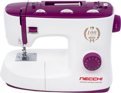 Швейная машина Necchi 4434A, белый, фиолетовый