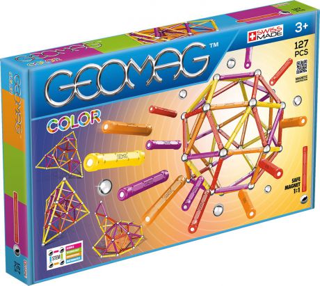 Geomag Конструктор магнитный Color 127 элементов