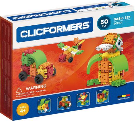 Clicformers Конструктор Basic Set 50 деталей