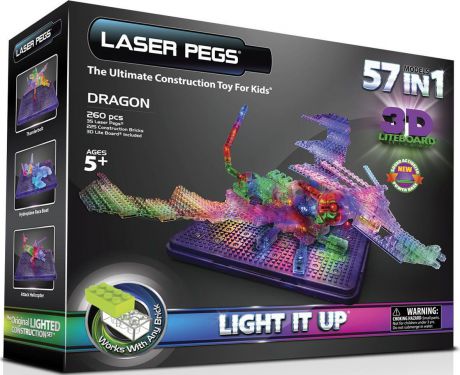 Laser Pegs Конструктор Дракон 57 в 1