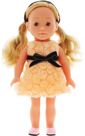Bambolina Кукла Boutique цвет одежды персиковый 30 см