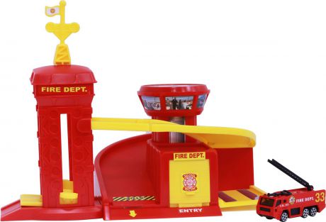 Pioneer Toys Гараж с машинкой Fire Station