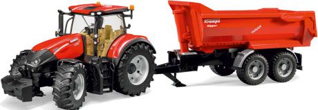 Bruder Трактор Case IH Optum 300 CVX с прицепом Krampe Tandem-Halfpipe