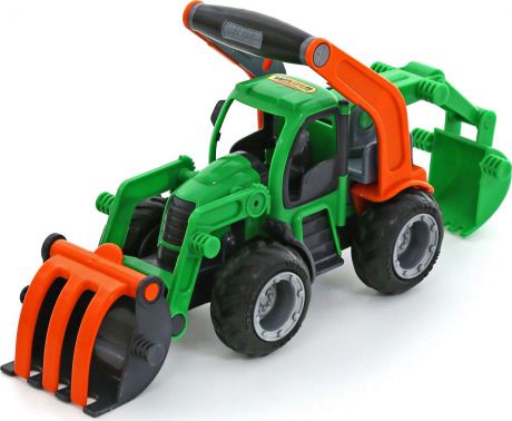 Полесье Трактор-погрузчик с ковшом ГрипТрак 37374, цвет в ассортименте