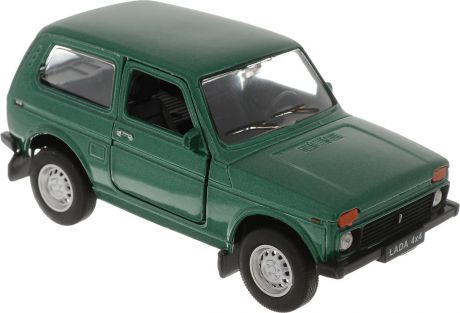 Welly Модель автомобиля LADA 4x4 цвет зеленый