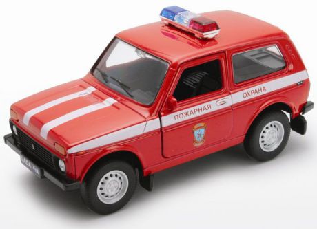 Welly Модель автомобиля LADA 4x4 Пожарная охрана