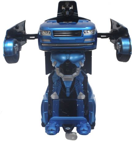 1TOY Робот-трансформер на радиоуправлении Джип цвет синий