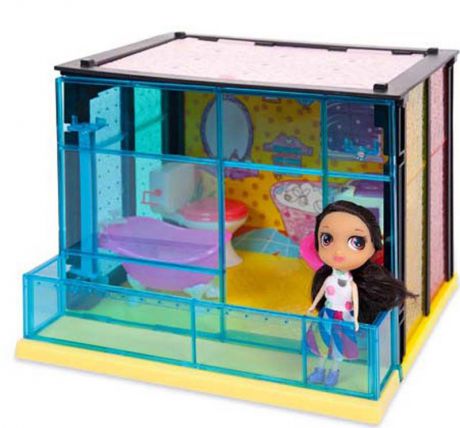 ABtoys Игровой набор с куклой Модный дом Ванная комната 35 деталей