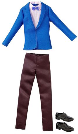 Barbie Одежда для Кена Пиджак и брюки цвет синий черный розовый