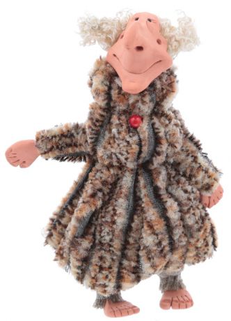 Кукла коллекционная YusliQ Подвесная кукла "Баба Яга". Авторская работа. Kyrk05