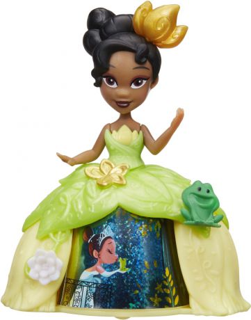 Мини-кукла в платье с волшебной юбкой Disney Princess "Тиана"