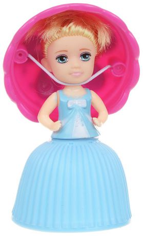 1TOY Кукла-трансформер Пироженка-Сюрприз Mini цвет голубой розовый 9 см