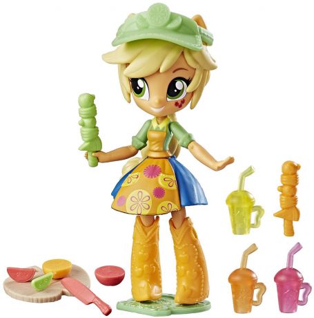 My Little Pony Equestria Girls Мини-кукла Applejack Fruit Smoothies Shop