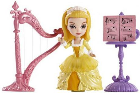 Sofia the First Игровой набор с мини-куклой Принцесса Эмбер и королевская арфа