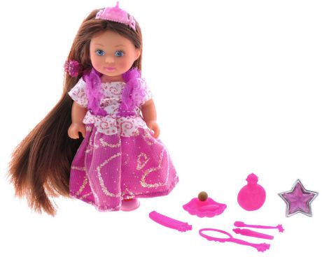 Simba Мини-кукла Еви Rapunzel цвет платья розовый