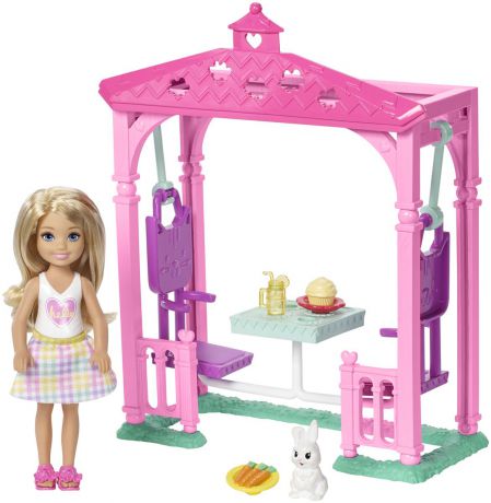 Barbie Игровой набор с куклой Челси и набор мебели