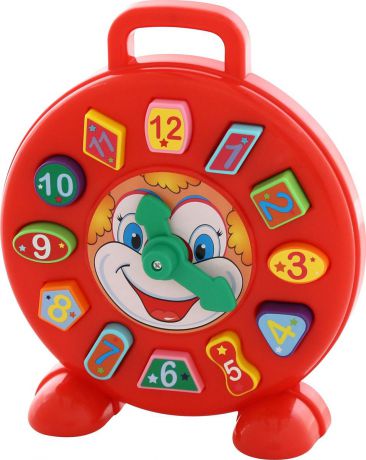 Полесье Развивающая игрушка Часы Клоун, цвет в ассортименте