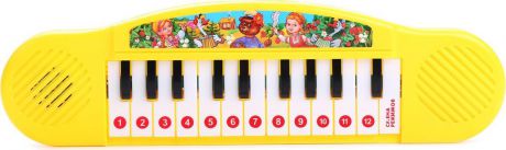 Умка Развивающая игрушка Пианино с потешками цвет желтый