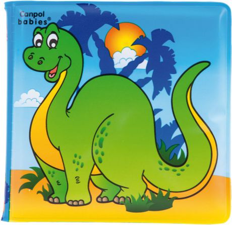 Canpol Babies Книжка с пищалкой для ванны Динозаврик