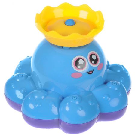 ABtoys Игрушка для ванной Осьминог-фонтан цвет голубой