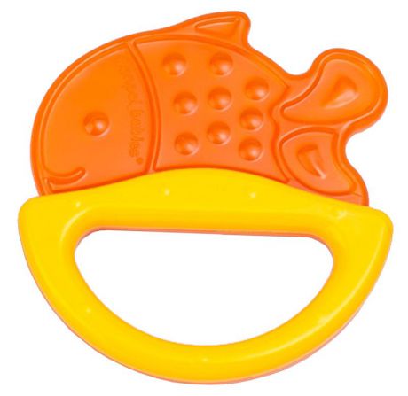 Canpol Babies Погремушка Рыбка с прорезывателем оранжевый желтый
