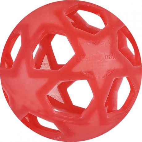 Прорезыватель Hevea "Мяч", цвет: красный
