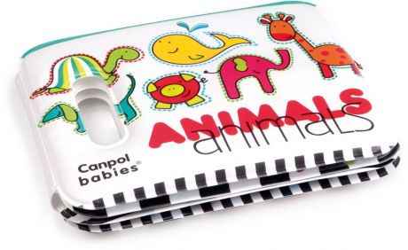 Canpol Babies Мягкая книжка-игрушка Colourful Animals с пищалкой