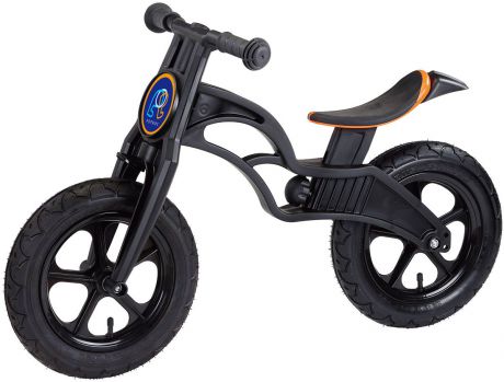Pop Bike Беговел детский Flash с надувными колесами цвет черный