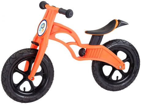 Pop Bike Беговел детский Flash с надувными колесами цвет оранжевый