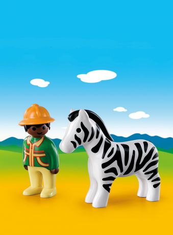Playmobil Игровой набор Следопыт с зеброй