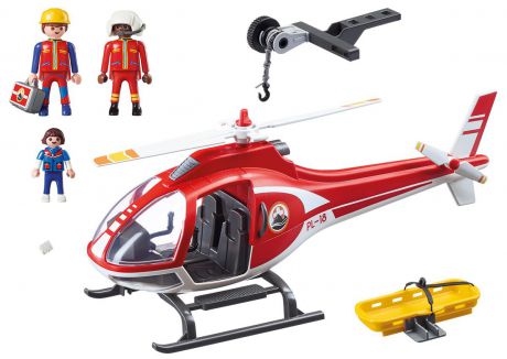 Playmobil Игровой набор Горноспасательная Вертолет горноспасателей