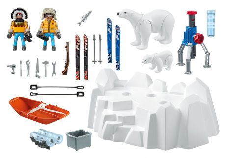 Playmobil Игровой набор Полярная экспедиция Исследователи Арктики с полярными медведями