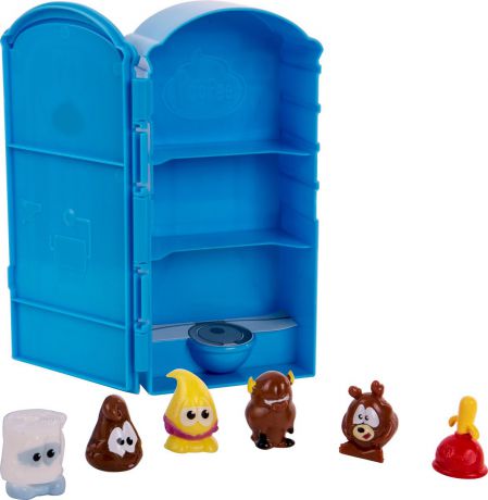 Poopeez Игровой набор Туалетная кабинка с фигурками