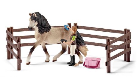 Schleich Игровой набор для ухода за андалузской лошадью