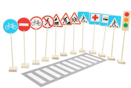 Краснокамская игрушка Игровой набор Знаки дорожного движения