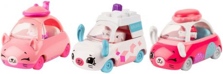 Набор из трех машинок Cutie Cars с фигурками Shopkins Tea Break