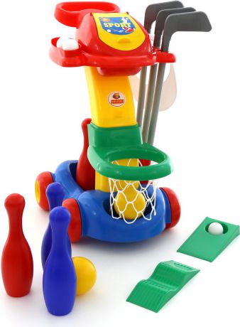 Полесье Игровой набор №1 Баскетбол Гольф Кегли, цвет в ассортименте
