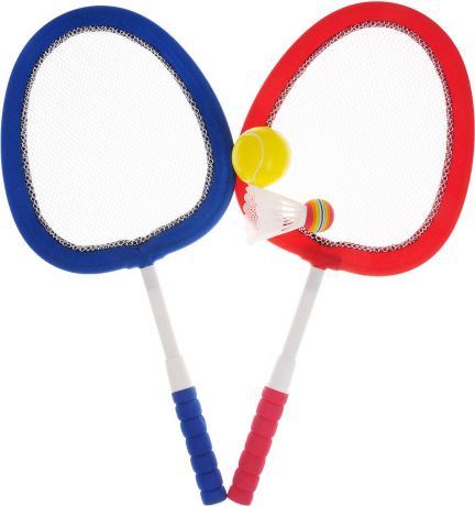 ABtoys Игровой набор Бадминтон и теннис цвет красный синий