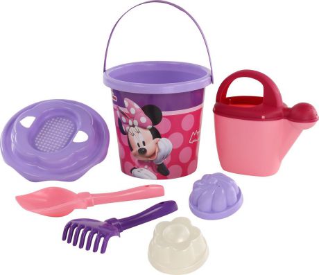 Disney Набор игрушек для песочницы Минни №12, 7 предметов, цвет в ассортименте