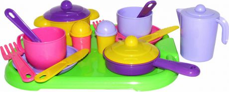 Полесье Набор игрушечной посуды Хозяюшка 4053, цвет в ассортименте