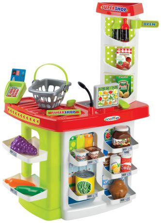 Ecoiffier Игровой набор Супермаркет с корзиной 20 предметов