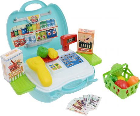 ABtoys Игровой набор Чудо-чемоданчик Овощной магазин 23 предмета