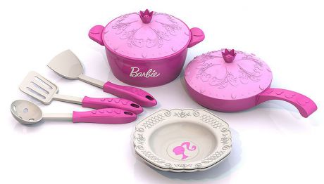 Нордпласт Игрушечный набор посуды Barbie 9 предметов
