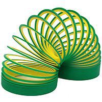 Пружинка "Slinky neon", цвет: зелено-желтый