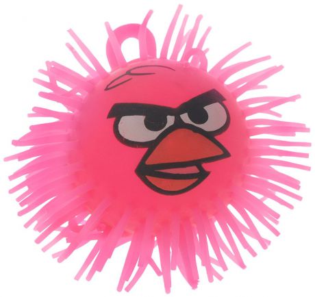 1TOY Игрушка-антистресс Ё-Ёжик Злая птичка цвет розовый диаметр 9 см