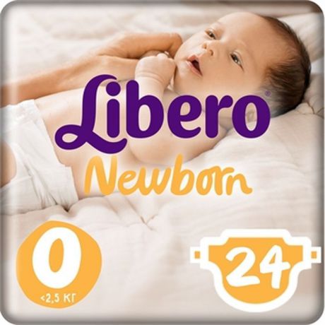 Libero подгузники Newborn Size 0 (<2,5 кг) 24 шт