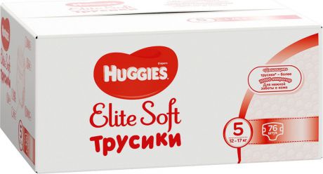 Huggies Подгузники-трусики Elite Soft 12-17 кг (размер 5) 76 шт