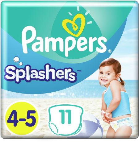 Pampers Трусики для плавания Splashers 9-15 кг (размер 4-5) 11 шт
